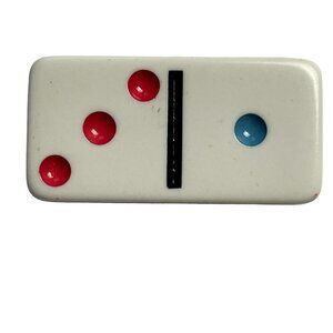 Double Nine Dominoes Replacement Tile 1 3 Color Dot Vintage 1998 mq